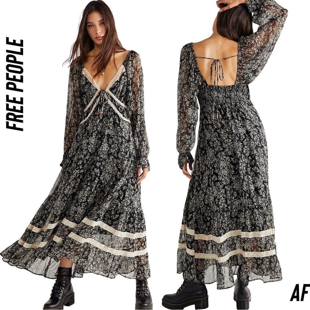 FREE PEOPLE CALLOWAY MAXI DRESS NWT